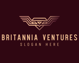 Luxury Diamond Wings logo design