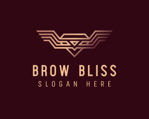 Luxury Diamond Wings logo design