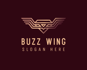 Luxury Diamond Wings logo design