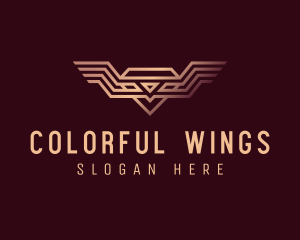 Luxury Diamond Wings logo design