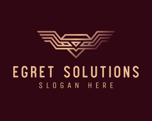 Luxury Diamond Wings logo design