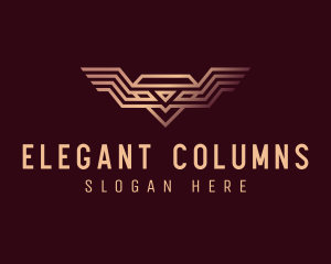 Luxury Diamond Wings logo design