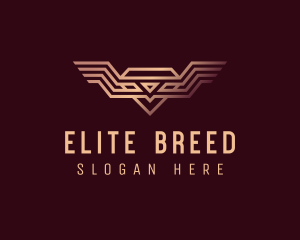 Luxury Diamond Wings logo design