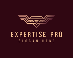 Luxury Diamond Wings logo design