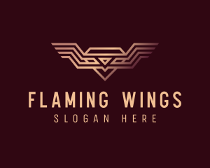 Wings - Luxury Diamond Wings logo design