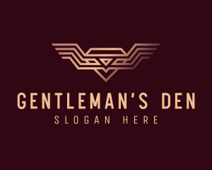 Luxury Diamond Wings logo design