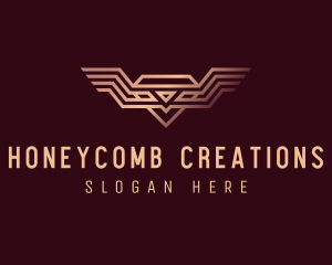 Luxury Diamond Wings logo design