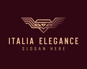 Luxury Diamond Wings logo design