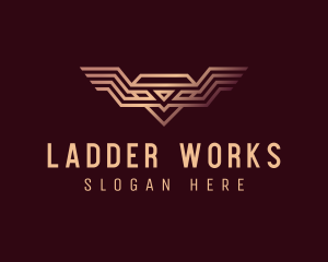 Luxury Diamond Wings logo design