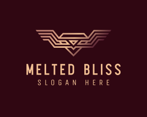 Luxury Diamond Wings logo design