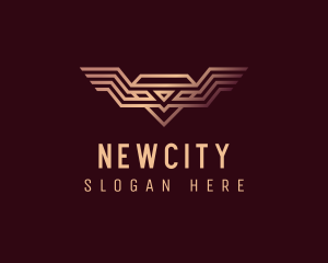 Luxury Diamond Wings logo design