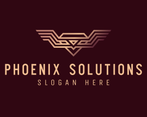 Luxury Diamond Wings logo design