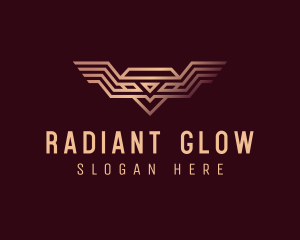 Luxury Diamond Wings logo design