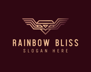 Luxury Diamond Wings logo design