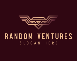 Luxury Diamond Wings logo design