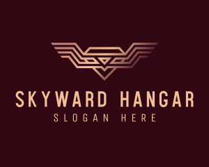 Luxury Diamond Wings logo design