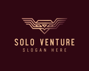 Luxury Diamond Wings logo design