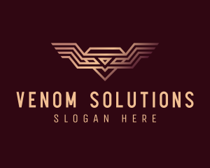 Luxury Diamond Wings logo design