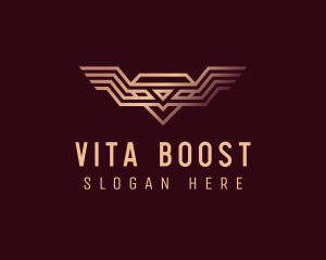 Luxury Diamond Wings logo design