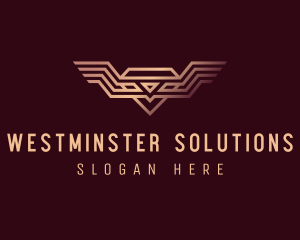 Luxury Diamond Wings logo design