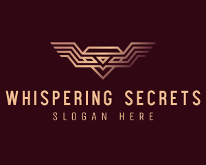 Luxury Diamond Wings logo design