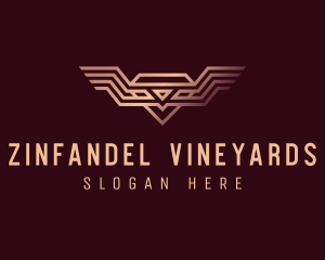 Luxury Diamond Wings logo design