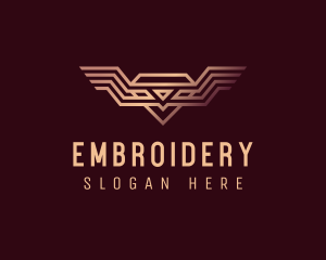 Luxury Diamond Wings logo design