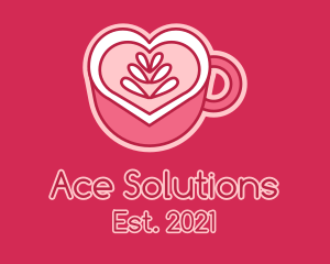 Hot Chocolate - Heart Coffee Mug logo design