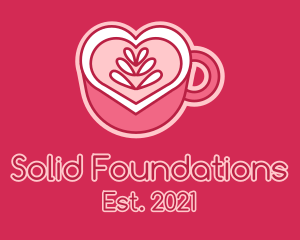 Liquid - Heart Coffee Mug logo design