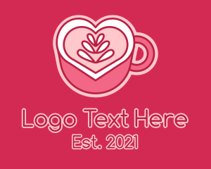 Hot Chocolate - Heart Coffee Mug logo design