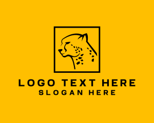 Big Cat - Cheetah Nature Conservation logo design