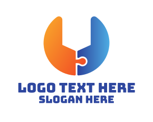 Vehicle - Wrench Puzzle Mechanic logo design