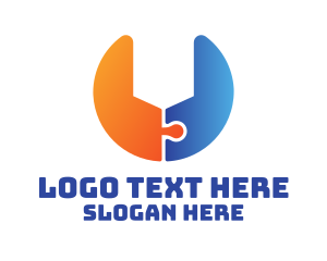 Toolbox - Wrench Puzzle Mechanic logo design