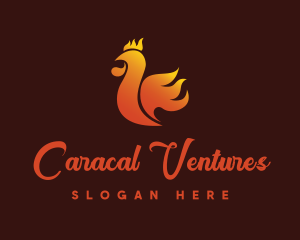 Spicy Chicken Flame logo design