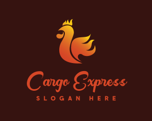 Spicy Chicken Flame logo design