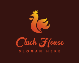 Chicken - Spicy Chicken Flame logo design