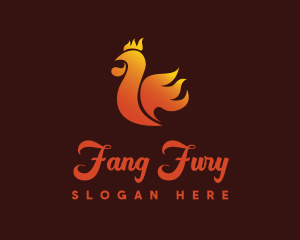 Spicy Chicken Flame logo design