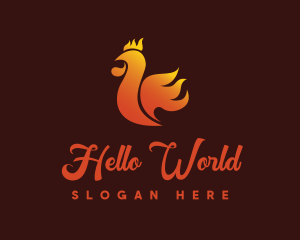 Spicy Chicken Flame logo design