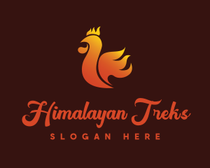 Spicy Chicken Flame logo design