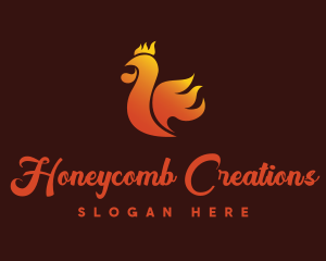 Spicy Chicken Flame logo design