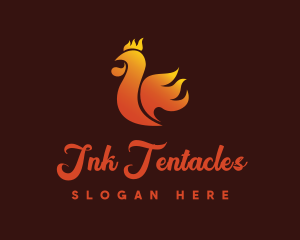 Spicy Chicken Flame logo design