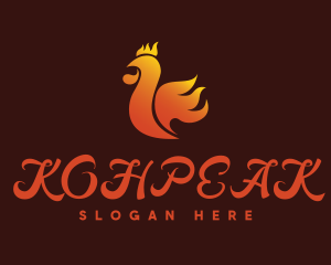 Spicy Chicken Flame logo design