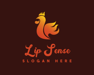 Spicy Chicken Flame logo design