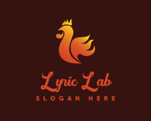 Spicy Chicken Flame logo design