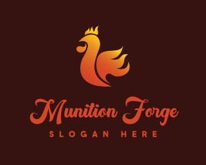 Spicy Chicken Flame logo design