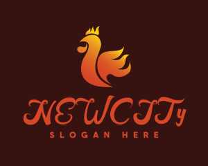 Spicy Chicken Flame logo design