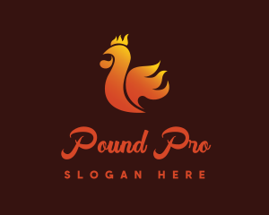 Spicy Chicken Flame logo design