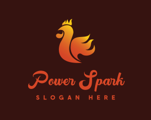 Roast - Spicy Chicken Flame logo design