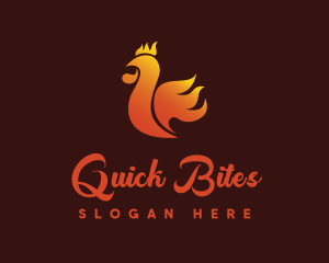 Spicy Chicken Flame logo design