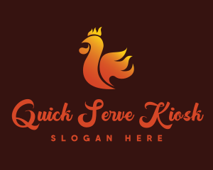 Spicy Chicken Flame logo design